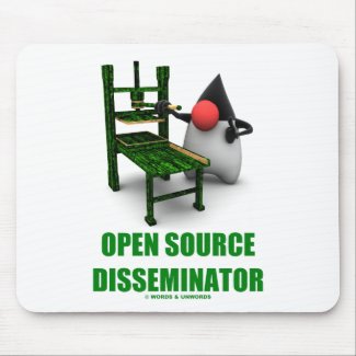 Open Source Disseminator (Open Source Duke) mousepad
