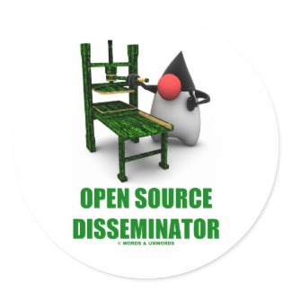 Open Source Disseminator (Open Source Duke) sticker
