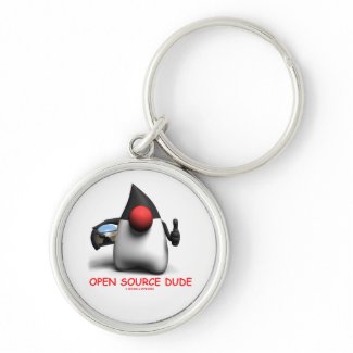 Open Source Dude (Software Developer Duke) keychain