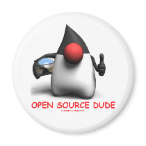 Open Source Dude (Software Developer Duke) Refrigerator Magnet
