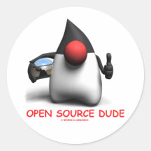 Open Source Dude (Software Developer Duke) Stickers