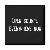 Open Source Everywhere Now magnets