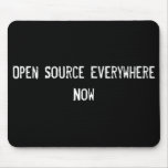 Open Source Everywhere Now Mouse Mats
