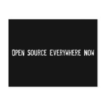 Open Source Everywhere Now postcards