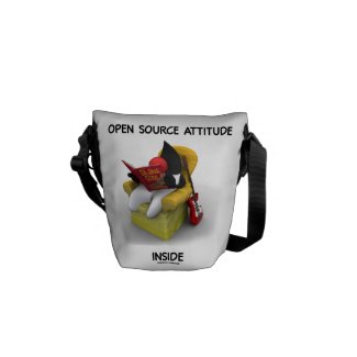 Open Source Student (Duke Java Book Comfy Chair) Courier Bags