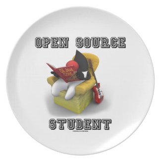 Open Source Student (Duke Java Book Comfy Chair) Plate