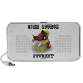 Open Source Student (Duke Java Book Comfy Chair) iPhone Speaker