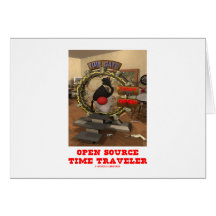 Open Source Time Traveler (Java's Duke) Card