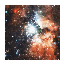 Open Star Cluster NGC 3603 in the Carina Nebula Stretched Canvas Prints
