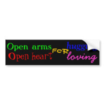 Open Up! bumper stickers