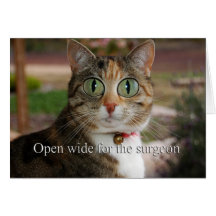 Open wide for the surgeon - Eye Surgery Cards