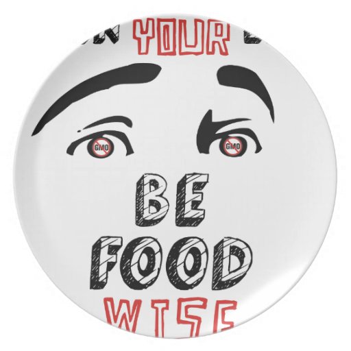 Open Your Eyes Be Food Wise Plates Zazzle