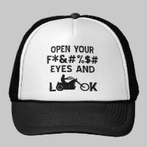 Open Your F’n Eyes And Look hats