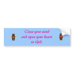 Open your heart bumper stickers