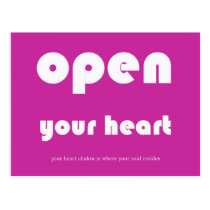 Open your Heart Postcard postcards