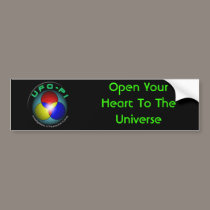 Open Your Heart To The Universe bumper stickers