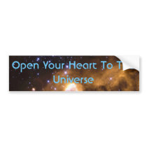 Open Your Heart To The Universe bumper stickers