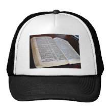 Opened Bible Trucker Hats