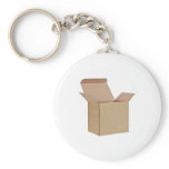 Opened cardboard box key chains