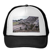 Opened Mouth View Of Serpent On El Castillo Hat