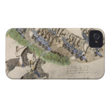 Opening of the Battle of the Little Big Horn (ink Case-Mate iPhone 4 Cases