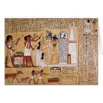 Opening of the Mouth Ceremony Book of the Dead Greeting Card