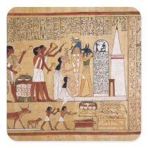 Opening of the Mouth Ceremony Book of the Dead Square Sticker