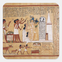 Opening of the Mouth Ceremony Book of the Dead Square Sticker