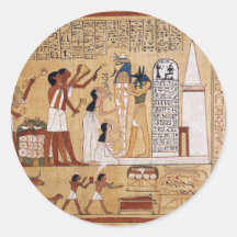 Opening of the Mouth Ceremony Book of the Dead Round Sticker