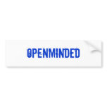 Openminded Bumper Sticker