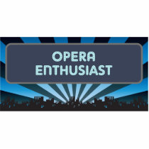 Opera Enthusiast Marquee photo sculptures