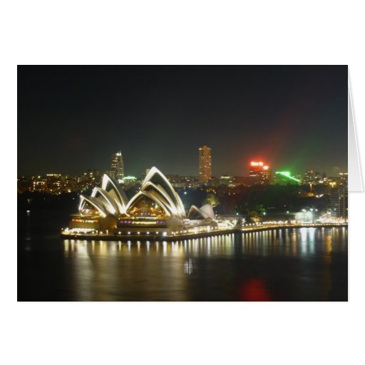 opera house front night card