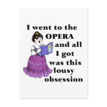 Opera Obsession Post Card