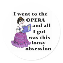 Opera Obsession stickers by evisionarts Opera Obsession stickers