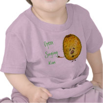 Opera Singing Kiwi,  La La La Tee, Pink t-shirts
