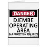 Operating Area Djembe Greeting Card