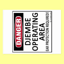 Operating Area Djembe postcards