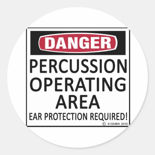 Operating Area Percussion Stickers