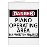Operating Area Piano Greeting Card