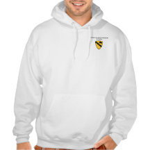OPERATION IRAQI FREEDOM 1ST CAVALRY DIV GREYWOLF HOODIES