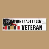 OPERATION iRAQI FREEDOM Bumper Sticker bumper stickers