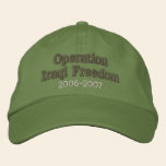 Operation Iraqi Freedom embroidered hats