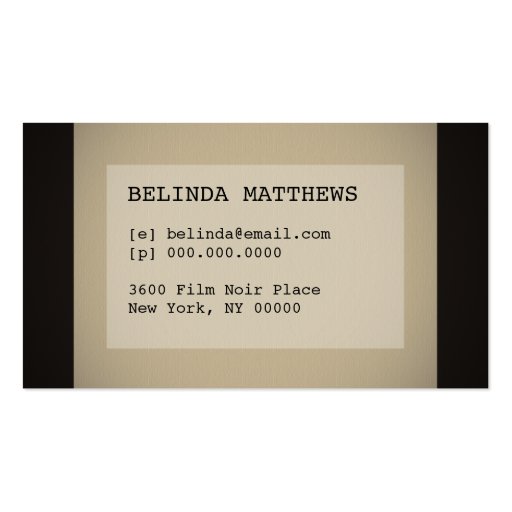 Operator Call Me Business Card (back side)