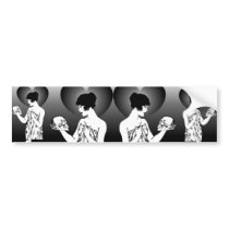 Ophelia and Yorick Bumper Sticker