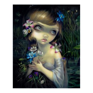 Ophelia ART PRINT Portrait of Ophelia gothic print