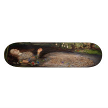 Ophelia by John Everett Millais Skateboard Decks