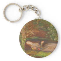 Ophelia by Sir John Everett Millais Keychains
