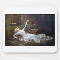 Ophelia, drowning mousepads
