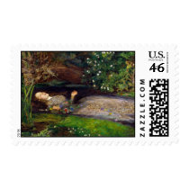 Ophelia, John Everett Millais Postage Stamp