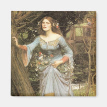 Ophelia - John William Waterhouse Fridge Magnet